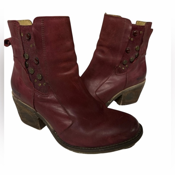 DKODE LAINA burnished soft leather ankle boots from Portugal. Size 39 (US 8) - Picture 2 of 9